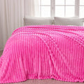 NEWCOSPLAY Super Soft King Blanket Hot Pink Premium Silky Flannel Fleece 3D by NEWCOSPLAY