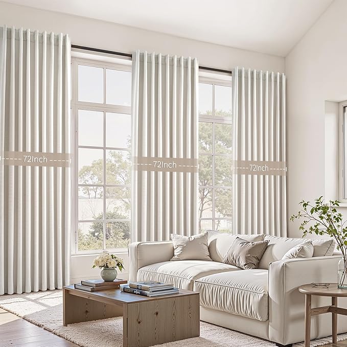 Extra Wide Total Blackout 96 Inch Curtains 72 Inches Wide - Image 7