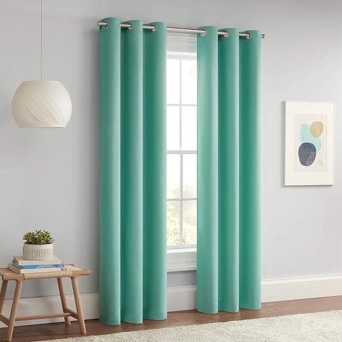 Eclipse Darrell Modern Blackout Thermal Grommet Window Curtains - Image 7