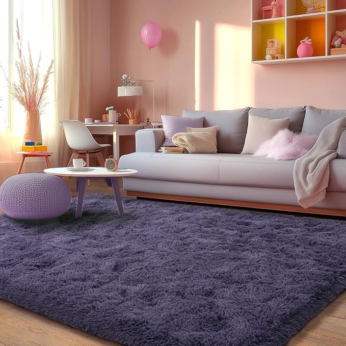 Extra Large 9x12 Feet Fuzzy Rug Fluffy Rug - Image 4