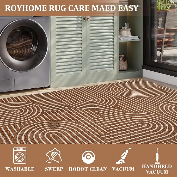 ROYHOME Washable Rug 5x7 Area Rugs - Image 5