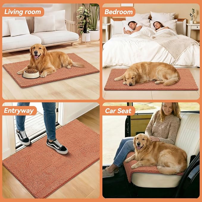 Bcoimo Super Absorbent Dog Door Mat, Pet Rugs - Image 6