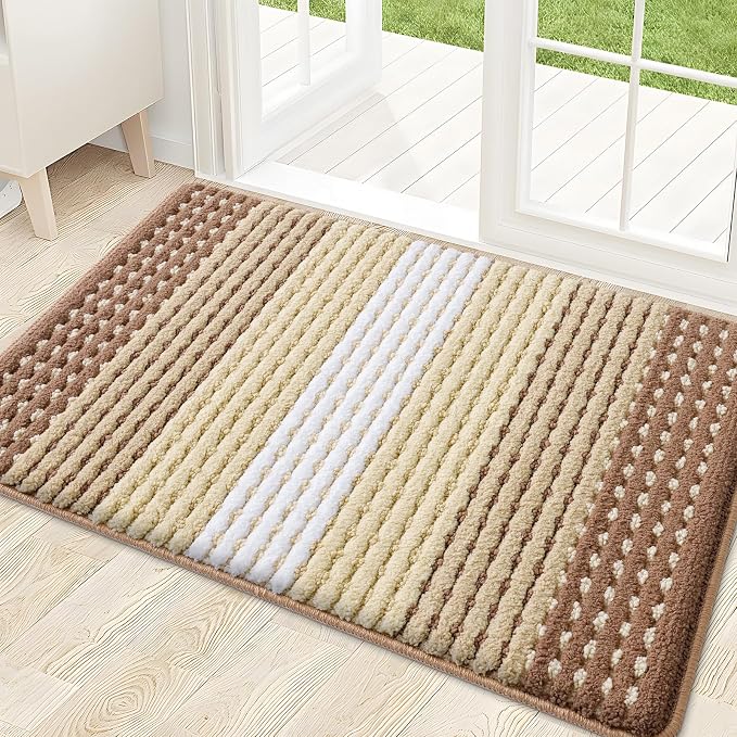 Kitinjoy Indoor Outdoor Door Mat, 32x20 Non-Slip Absorbent Dirt Trapper by Kitinjoy