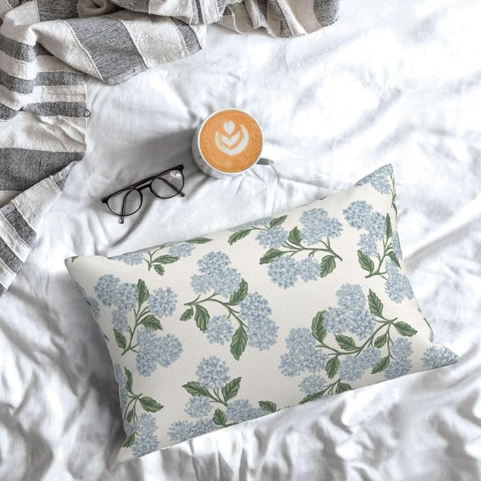 AEIOAE Spring Pillow Covers 12x20 Inch Set of 2, Floral Summer Outdoor Seasonal - Image 3