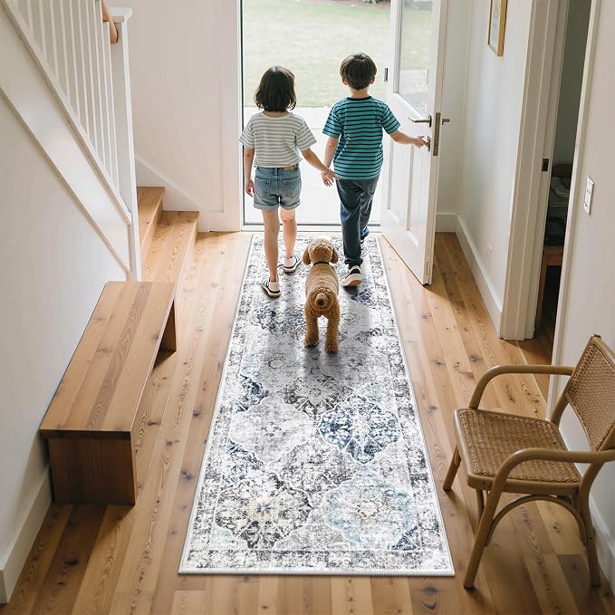 Ileading Washable Hallway Runner Rugs, 2x6 Non Slip Runners Area Rug - Image 3