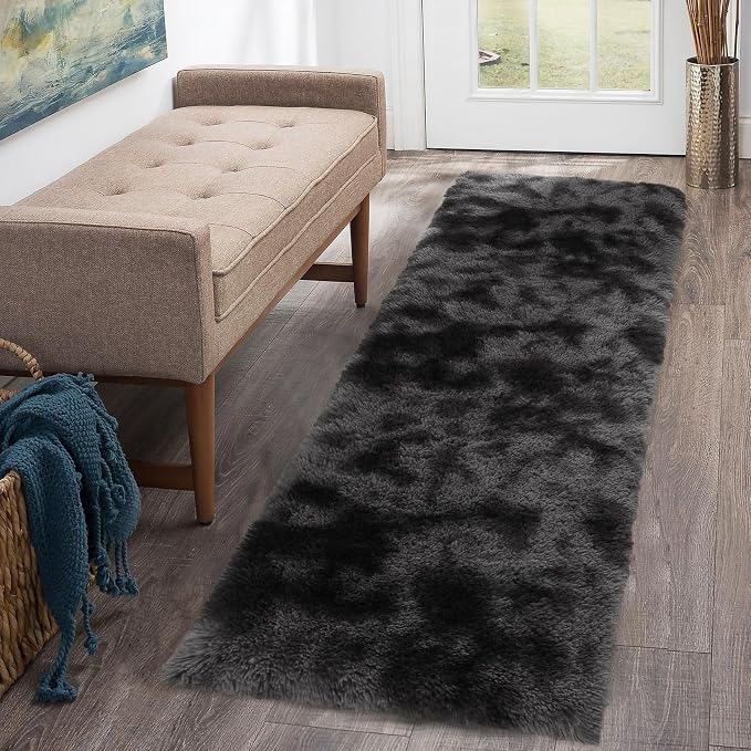 CAROMIO Fluffy Runner Rug for Bedroom Living Room 2x6 Feet, Shag Area Rugs Soft by CAROMIO