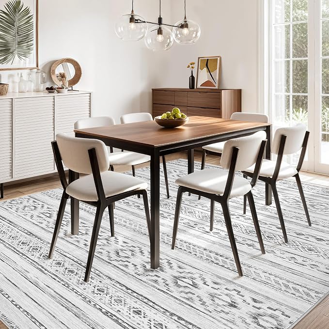 cotiled 10x12 Area Rug Living Room: Washable Boho Rugs - Image 8