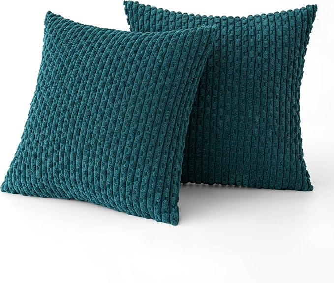 MIULEE Pack of 2 Decorative Throw Pillow Covers 20x20 Inch Soft Boho Striped - Image 6