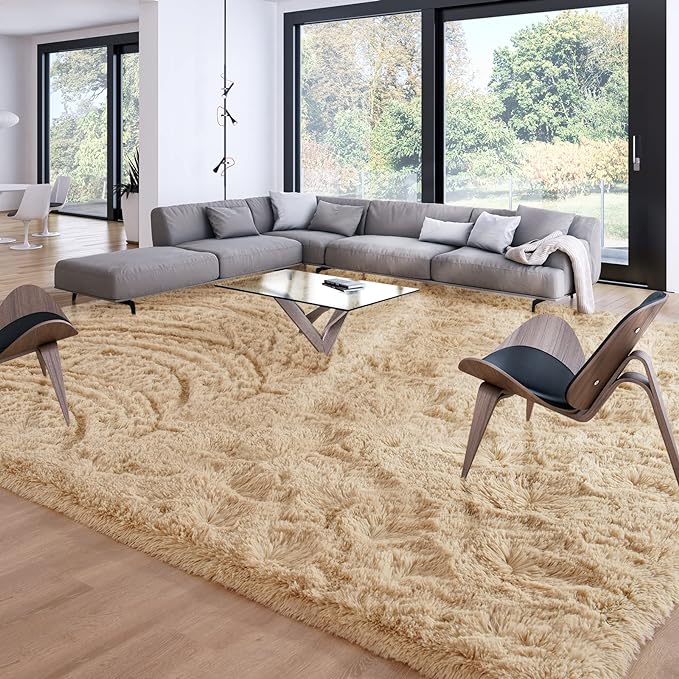 Merelax Soft Modern Indoor Large Shaggy Rug by Merelax