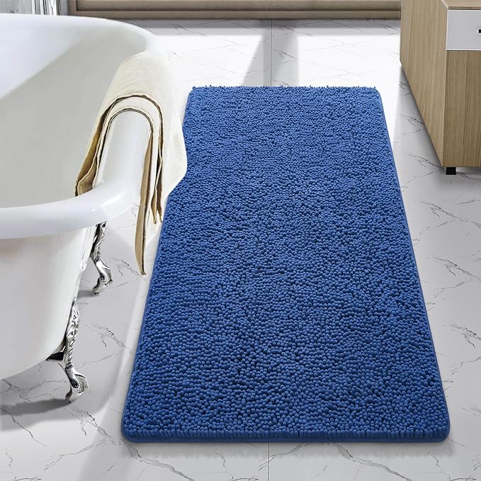 LOCHAS Luxury Bathroom Rug Shaggy Bath Mat 24 x 44 Inch, Washable Non Slip Bath by LOCHAS