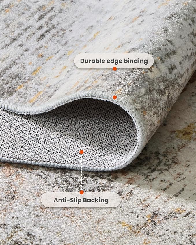 6x9 Area Rugs for Living Room, Modern Abstract Washable Rug - Image 5