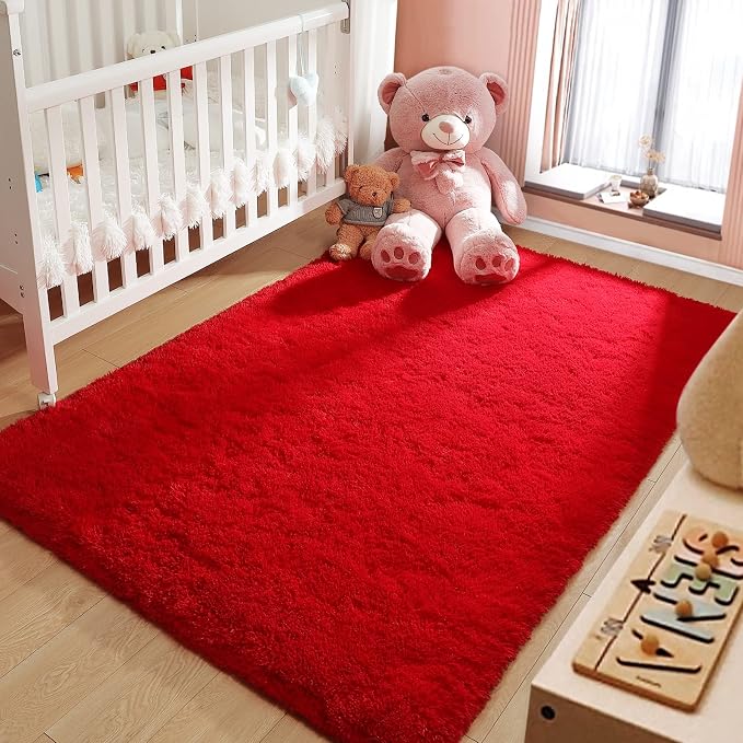 LOCHAS Ultra Soft Indoor Modern Area Rugs Fluffy Living Room Carpets - Image 3