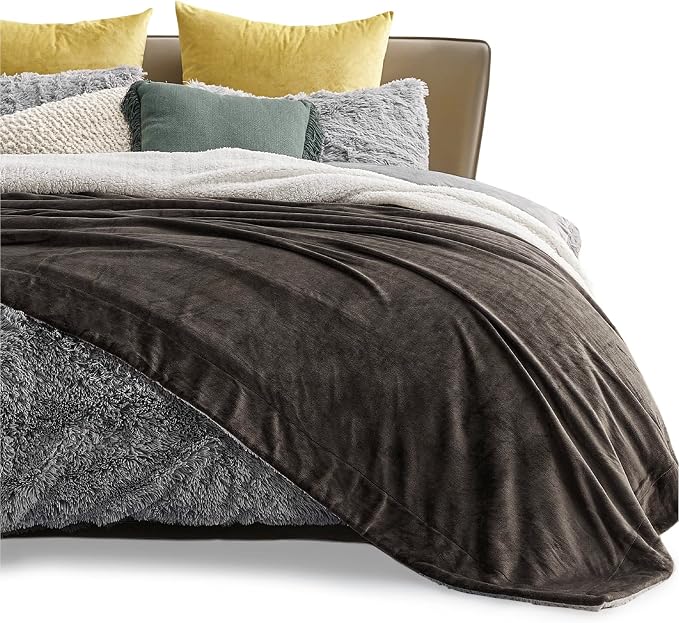 Bedsure GentleSoft Sherpa Fleece Blankets King Size - Image 8