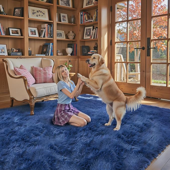 Rugs for Living Room 6x9, Alfombras para Salas Shag Large Plush Soft Area Rug - Image 7