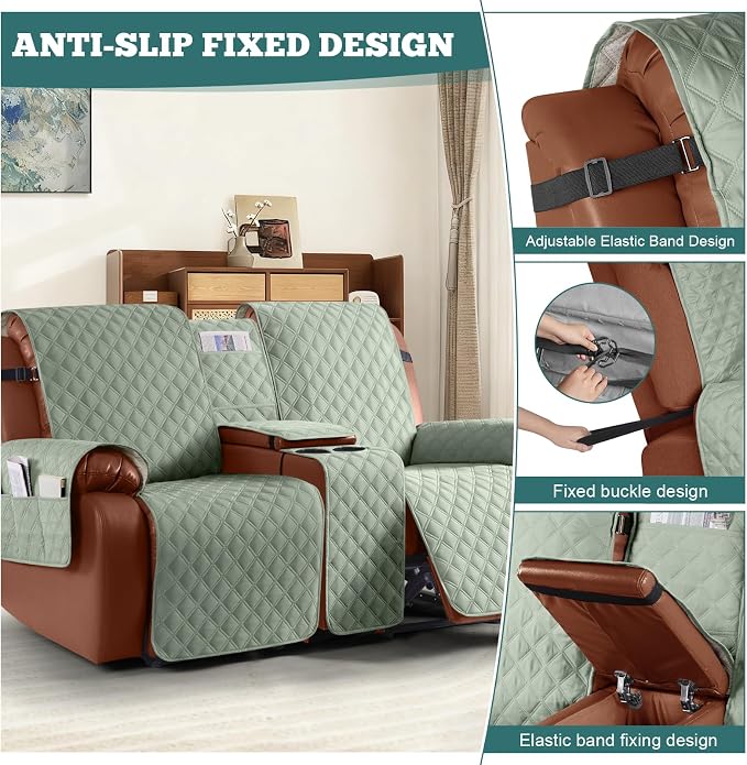 Ruaozz Waterproof Loveseat Recliner Cover - Image 6