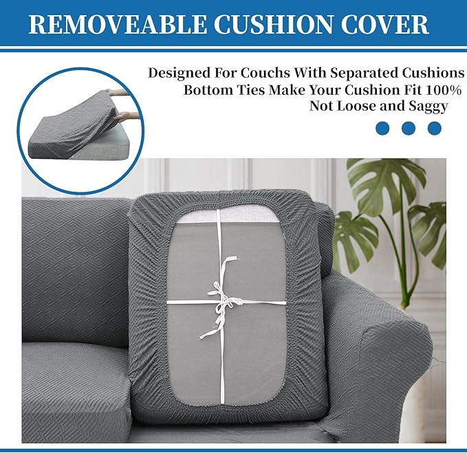 XINEAGE 2026 New 4 Pieces Extra Large Couch Covers - Image 4