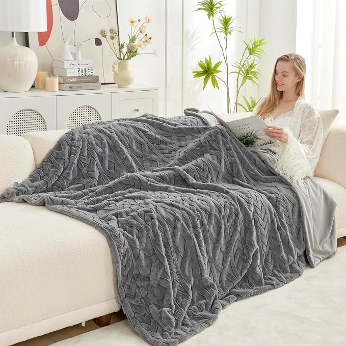 Cozy Bliss Faux Fur Throw Blanket by CozyBliss
