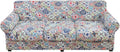 hyha Couch Cover, Floral Pattern, 4 Pieces, Sofa Slipcovers, by hyha
