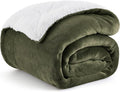 Bedsure GentleSoft Sherpa Fleece Throw Blanket by BEDSURE
