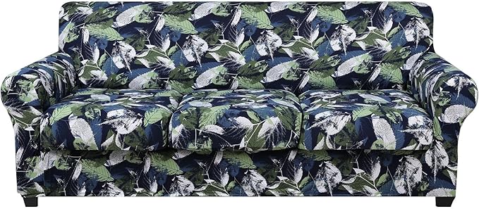 hyha Couch Cover, Floral Pattern, 4 Pieces, Sofa Slipcovers, by hyha