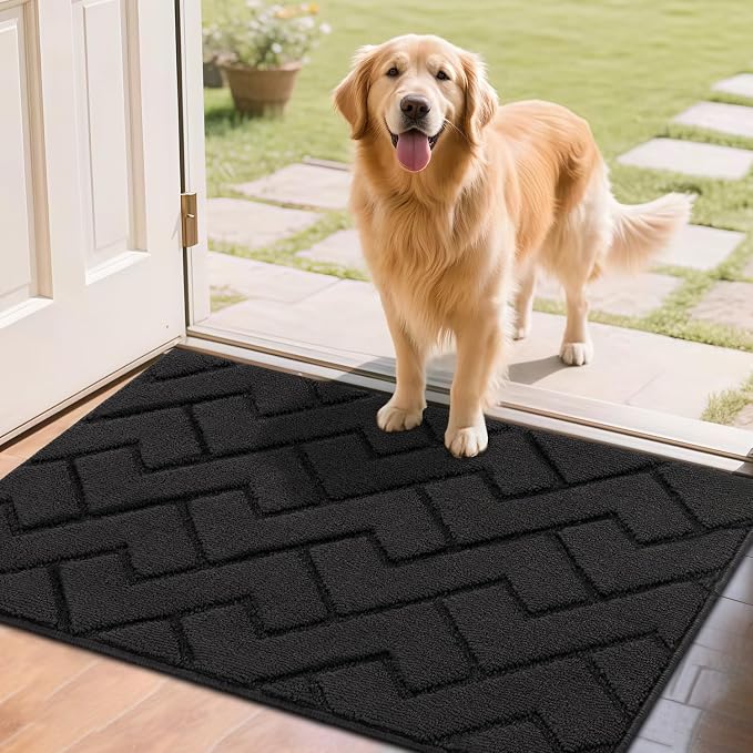 hicorfe Front Door Mat Outside Entrance, Stain and Fade Resistant, Non Slip by Hicorfe