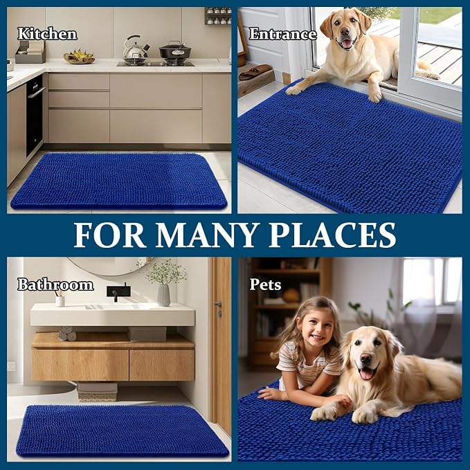 OLANLY Dog Door Mat for Muddy Paws 30x17, Absorbs Moisture and Dirt, Absorbent - Image 8