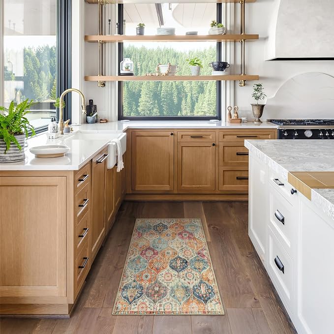 Lahome Moroccan Trellis Washable Rug, 2x3 Kitchen Rugs - Image 5