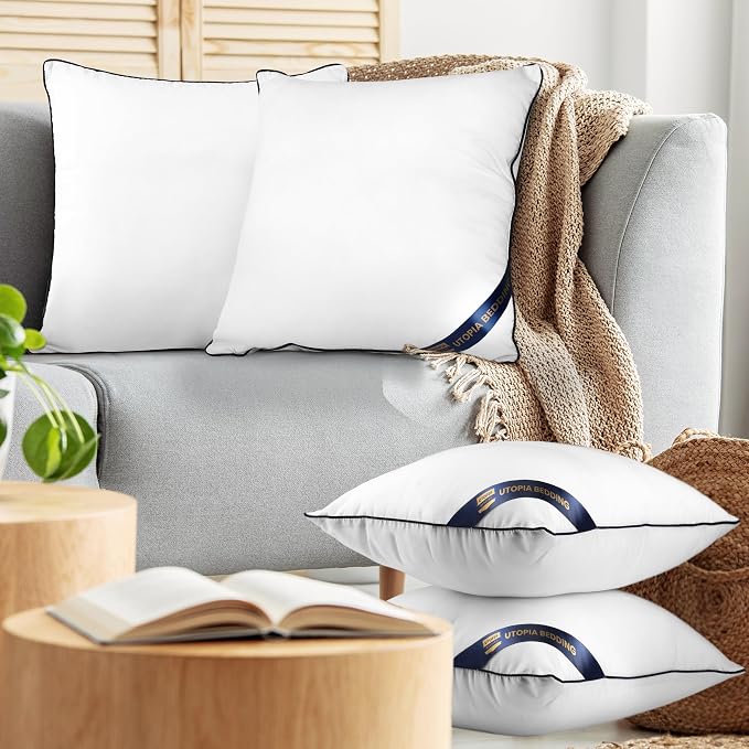 Utopia Bedding Throw Pillow Inserts, 18 x 18 Inches Decorative Indoor Pillows - Image 7