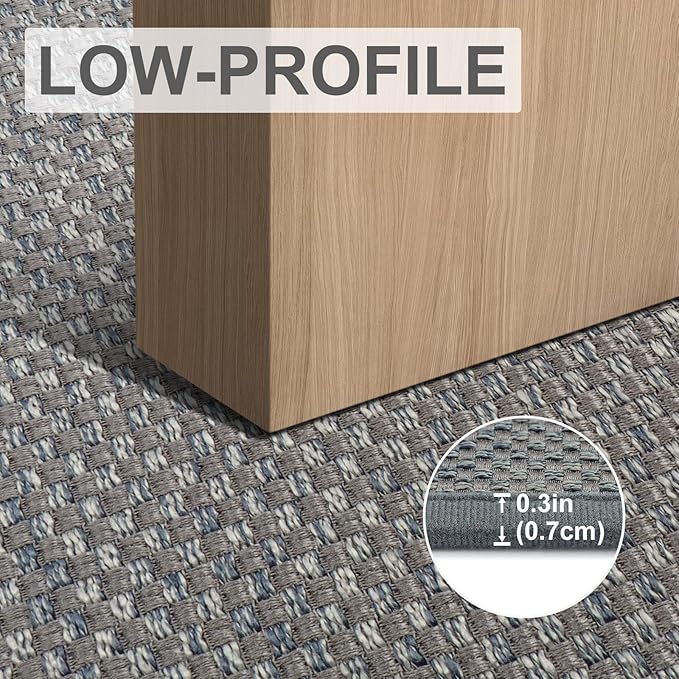 LEKEEPGO Long Door Mat 24"x59", Non Slip Door Mat Indoor Entrance, Rubber - Image 5