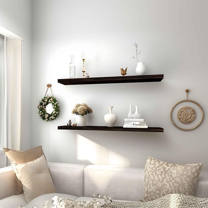 PHPH 36 Inch Wood Floating Shelves - Image 3