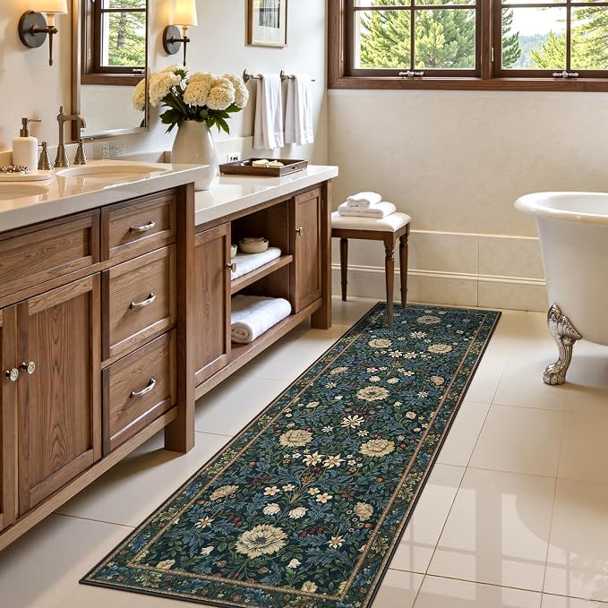 LIVEBOX Boho Floral Kitchen Runner Rug, 2x6 Runners - Image 7