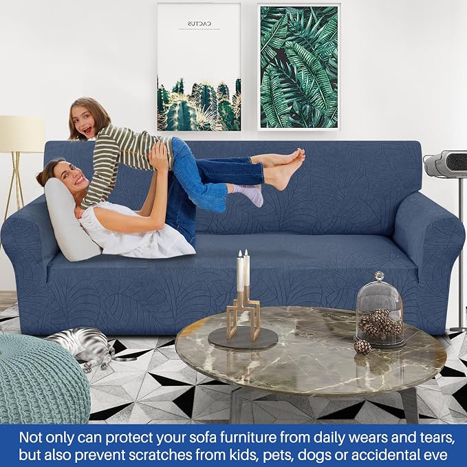 YEMYHOM Couch Cover Latest Jacquard Design High Stretch Sofa Covers - Image 2