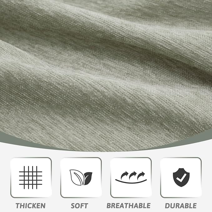 MEETSKY Couch Covers for 3 Cushion Couch Sofa Covers Washable Couch Cover - Image 4