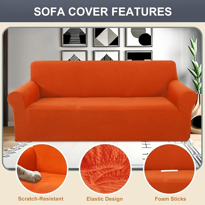 Stretch Couch Cover Washable Sofa Slipcover Furniture Protector - Image 3