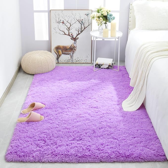Merelax Modern Soft Fluffy Large Shaggy Rug - Image 2