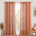 LAMIT Extra Long Linen Curtains 108 inch Long by LAMIT