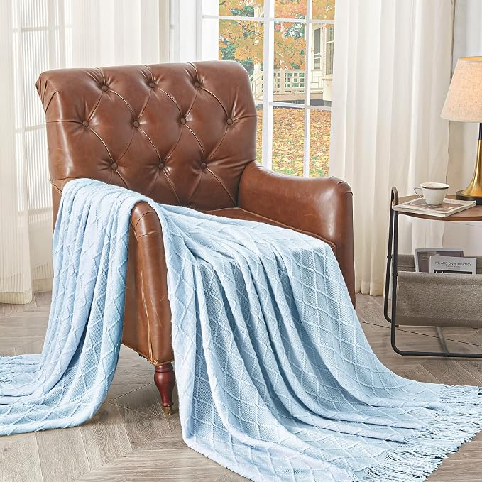 inhand Knitted Throw Blanket for Couch and Bed, Soft Living Room Home Decor - Image 6