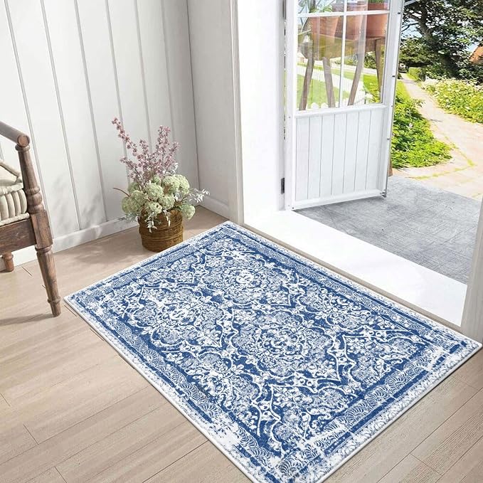 Vaukki Hallway Runner Rug, Vintage Shaggy Soft Laundry Rug Runner, Non Slip by Vaukki