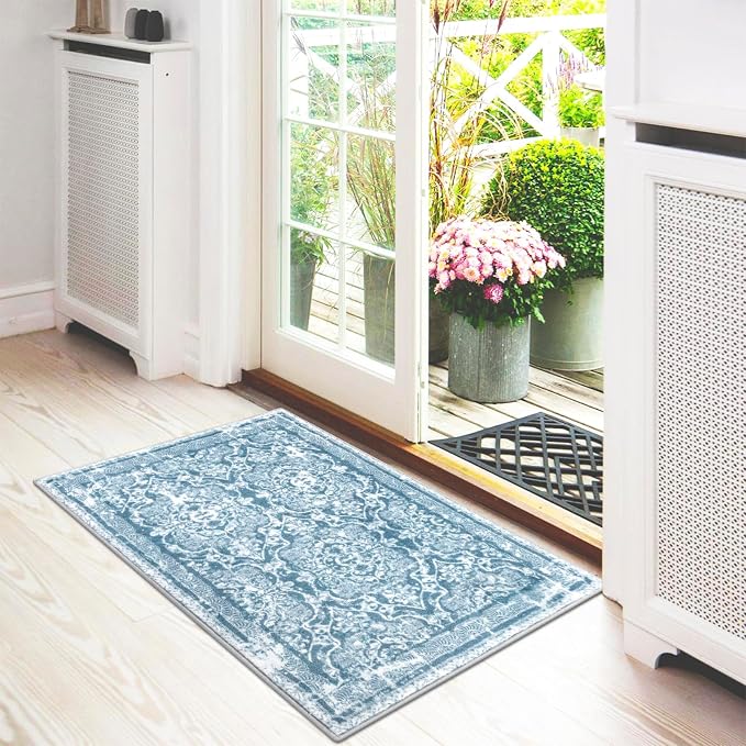 Vaukki Hallway Runner Rug, Vintage Shaggy Soft Laundry Rug Runner, Non Slip - Image 7