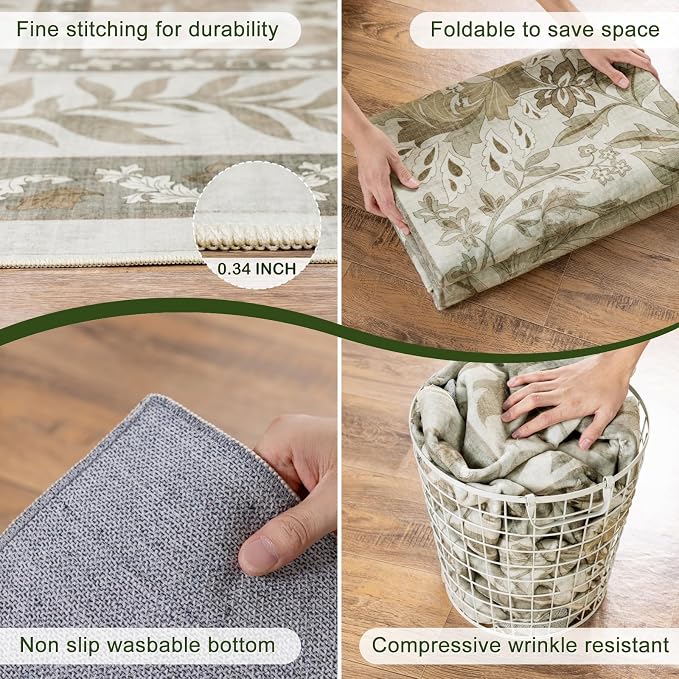 LIANLAM Washable Rug Area Rugs for Living Room - Image 9