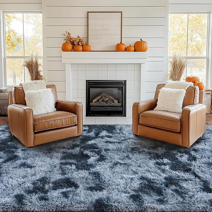 Pionblank Large Area Rug for Living Room 10x14, Fuzzy Modern Shag Rug, Fluffy - Image 5