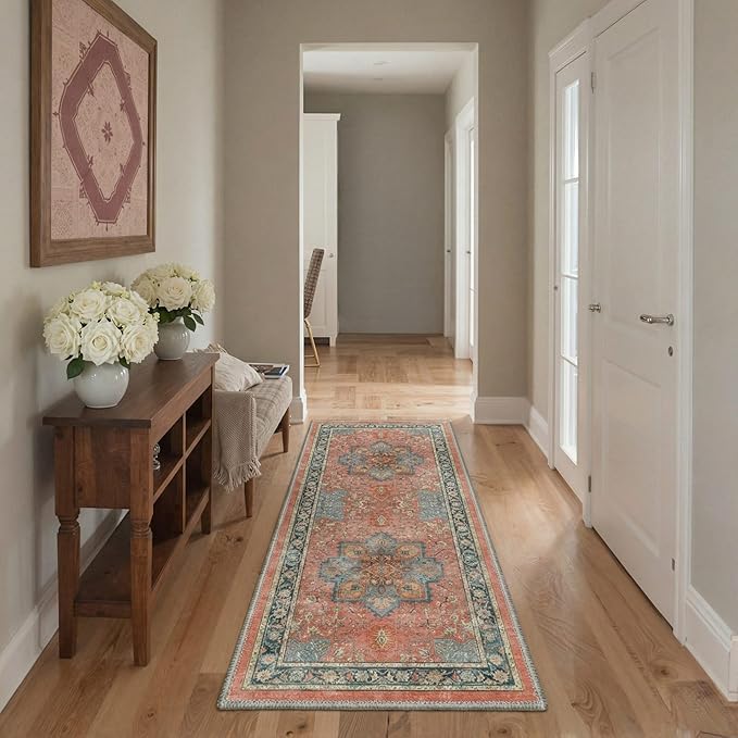 GENIMO 5x7 Area Rugs for Living Room, Machine Washable Rug, Non Slip Indoor - Image 4