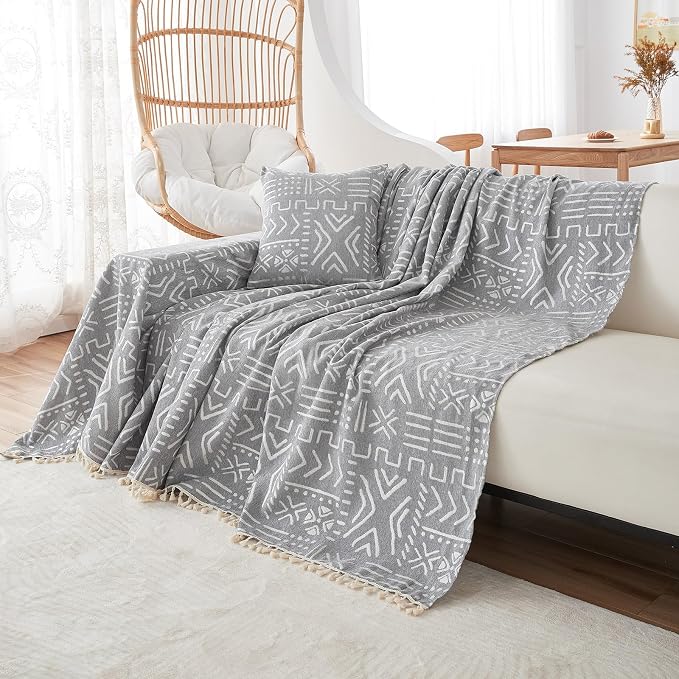 VClife Bohemian Couch Cover Sectional Sofa Cover Washable - Image 8
