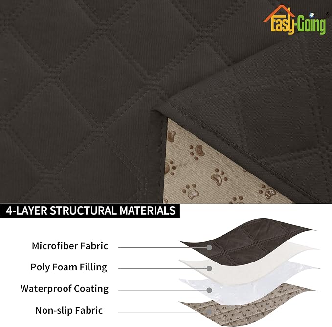Easy-Going Waterproof Oversized Chair Cushion Covers, Non-Slip Leakproof Sofa - Image 4