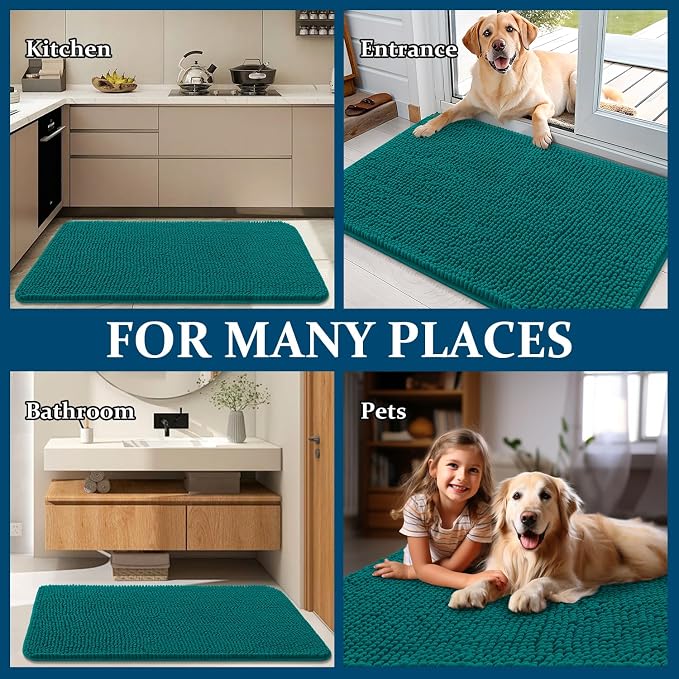 OLANLY Dog Door Mat for Muddy Paws 59x20, Absorbs Moisture and Dirt, Absorbent - Image 8