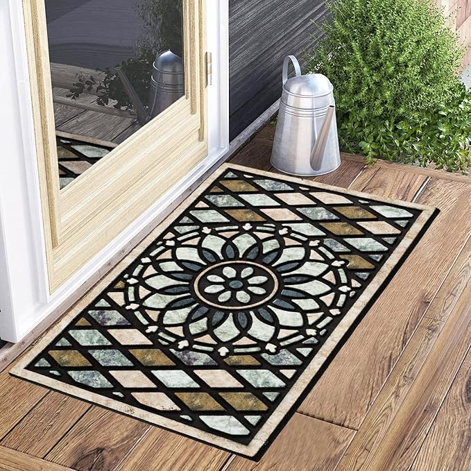 CHICHIC Welcome Door Mat 17x 30 Inch Front Doormat Outdoors - Image 8