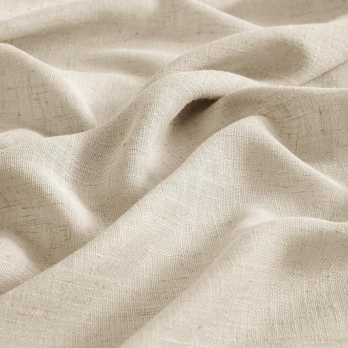 MIULEE Linen Curtains 72 Inch Length 2 Panels - Image 4