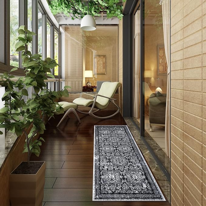 Vaukki Hallway Runner Rug, Vintage Shaggy Soft Laundry Rug, Non Slip Mat - Image 7