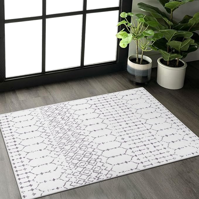 Lahome Moroccan Door Rugs for Entryway Indoor 2x3 Non-Slip Washable Front Door - Image 2