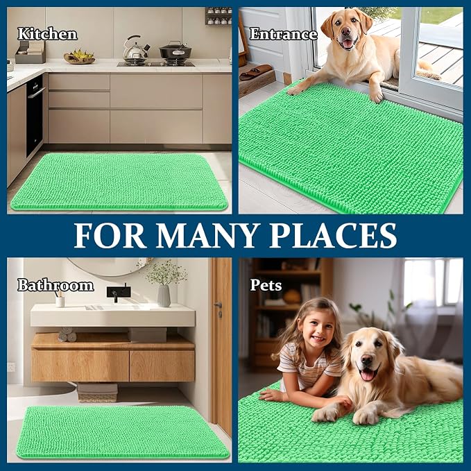 OLANLY Dog Door Mat for Muddy Paws 30x20, Absorbs Moisture and Dirt, Absorbent - Image 8